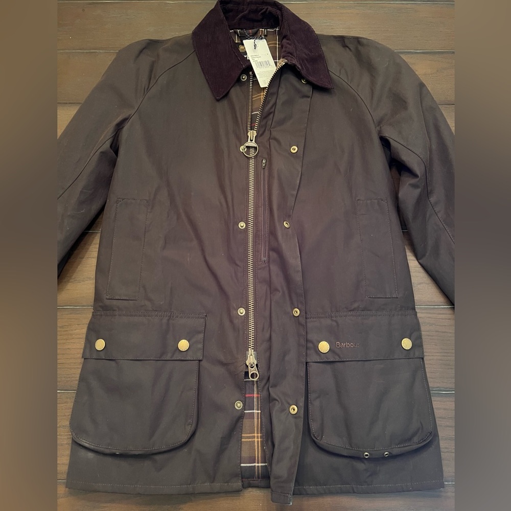 NWT Barbour Beausby wax jacket size M